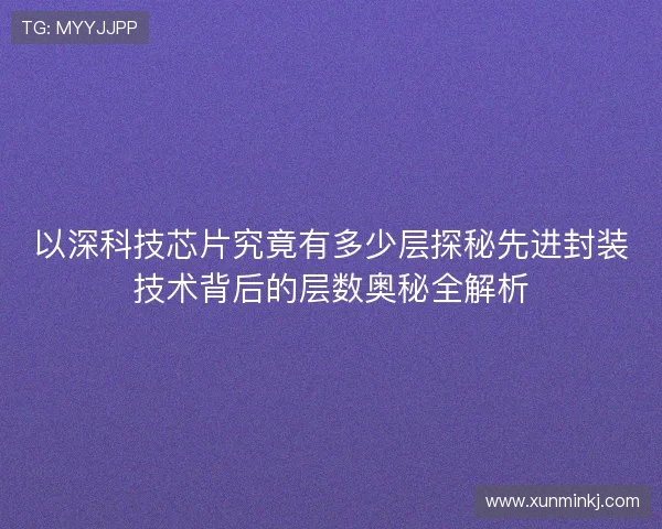 以深科技芯片究竟有多少层探秘先进封装技术背后的层数奥秘全解析